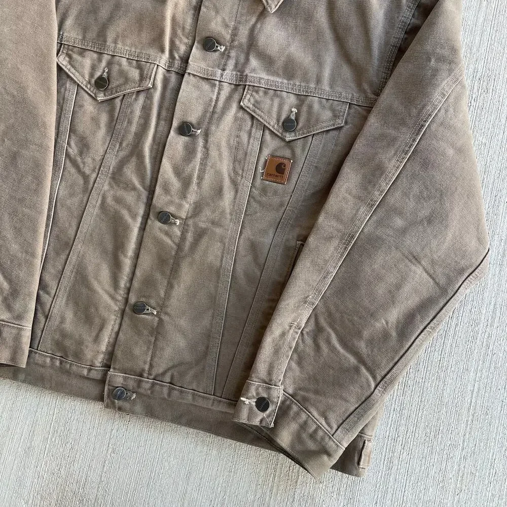 Carhartt J233 FRB brown trucker work wear jacket